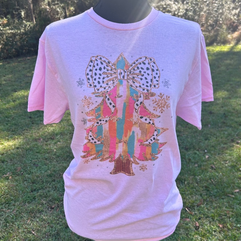 Pink Christmas shirt